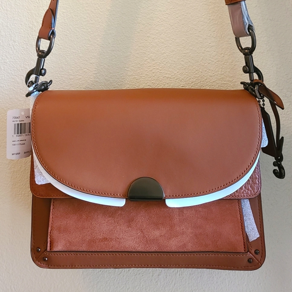 Coach Dreamer mixed leather shoulder bag